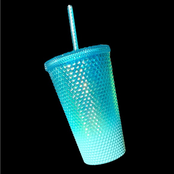 🆕 Starbucks 2023 Glacier Blue Ombré Jewel Studded Cold Cup - Picture 4 of 7